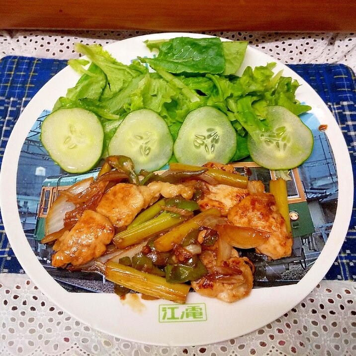 鶏肉むね肉の炒め物
